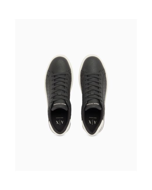 ARMANI EXCHANGE Black Sneaker for men