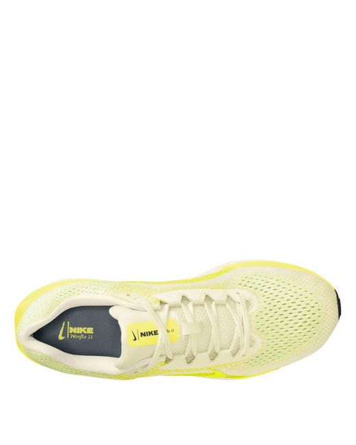 Nike Green Winflo 11 Road Running Shoes for men