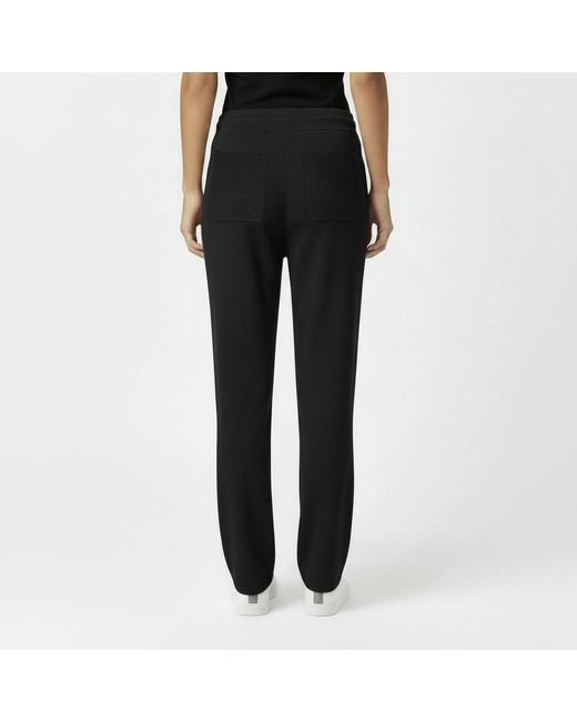Jack Wills Black Knitted Pin-Tuck Trousers