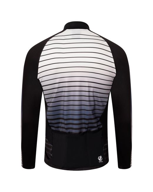Dare 2b Black Aep Virtuous Long-Sleeve Performance Tracksuit Top for men