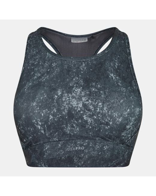 Usa Pro Gray Pro Core Racer Back Sports Bra Ladies