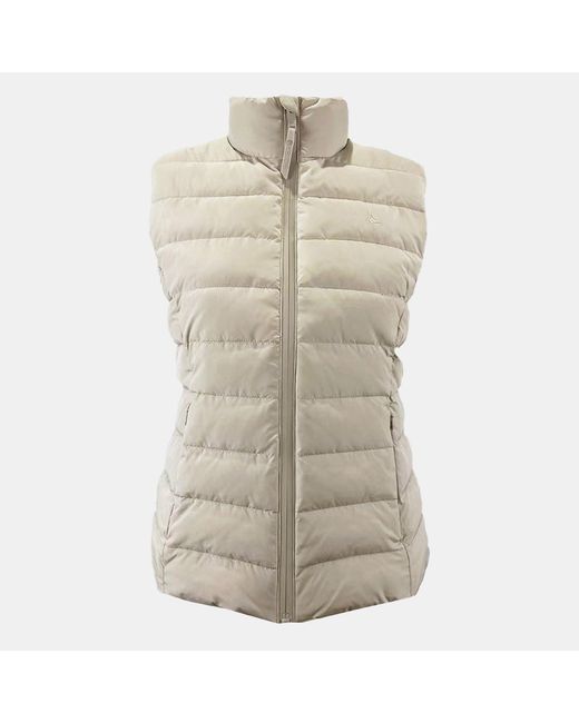 Jack Wills Natural Badwell Lightweight Waterproof Puffer Gilet