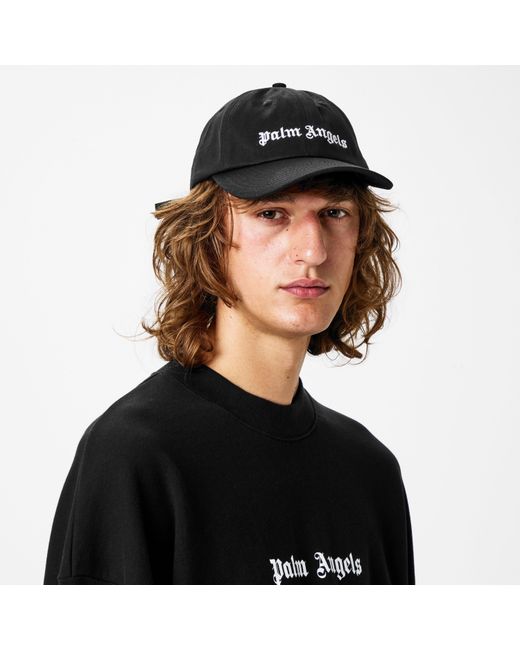 Palm Angels Black Logo Cap for men