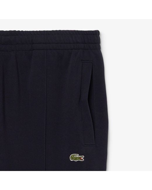 Lacoste Blue Regular-Fit Pique Sweatpants for men