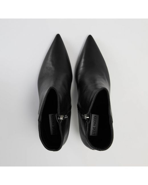Steve Madden Black Sabine Ankle Heeled Boots