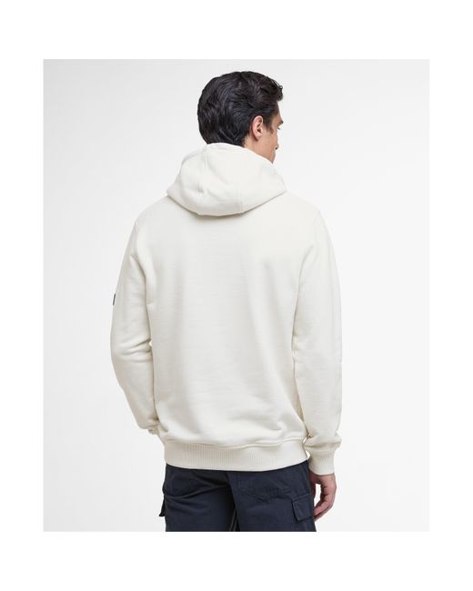 Barbour White Ewan Hoodie for men
