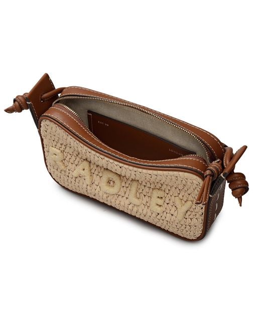 Radley Natural Camden Raffia Crossbody Bag