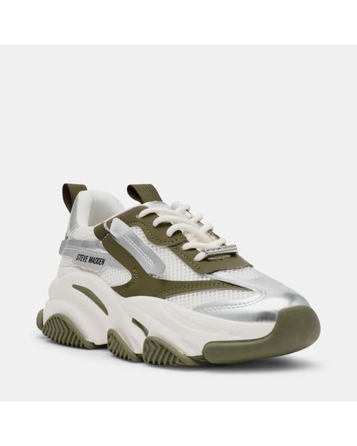 Steve Madden Green Possession-E Chunky Trainers