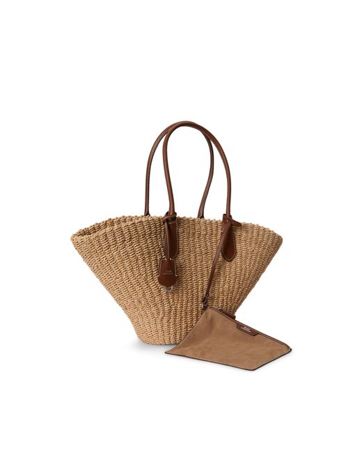 Polo Ralph Lauren Brown Straw Bag