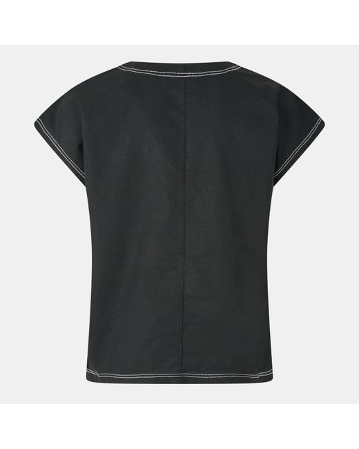 Vero Moda Black Dakota Short-Sleeve Blouse