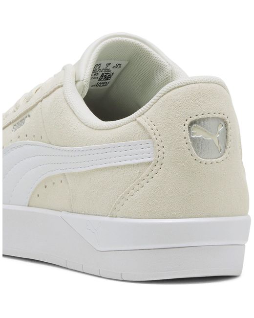 PUMA White Jada Suede Trainers