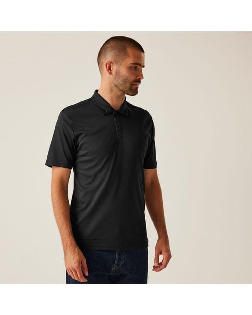 Regatta Black H/M Polo Shirt for men