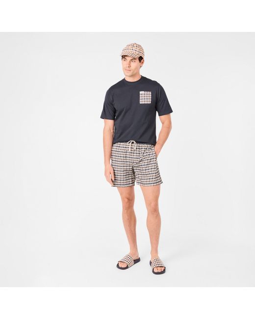 Aquascutum Blue Beach Iconic Club Swim Shorts for men