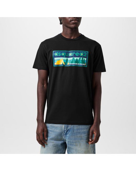 DSquared² Black Cool Fit T-Shirt for men