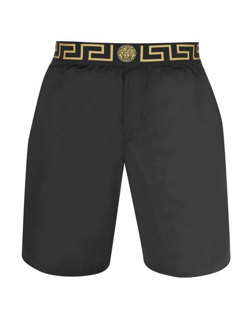 Versace Gray Swim Shorts for men