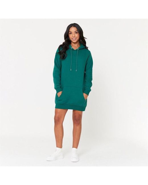 Be You Green You Hooded Sweat Dress