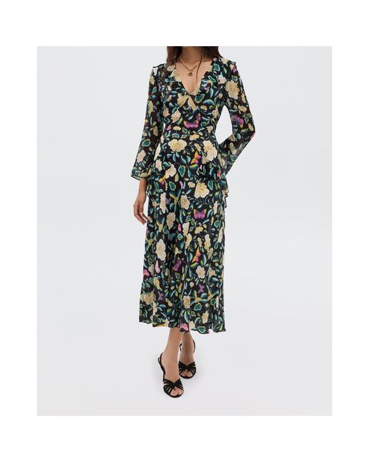 Rixo Green Cedar Boho Dress