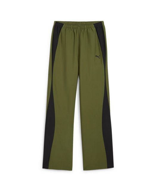 PUMA Green Dare To Open Hem Poly Jogger