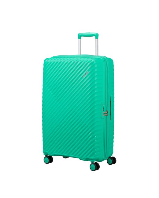 American Tourister Green Diablast Spinner 78X49X31/34Cm Exp Tsa Large Hard Suitcase