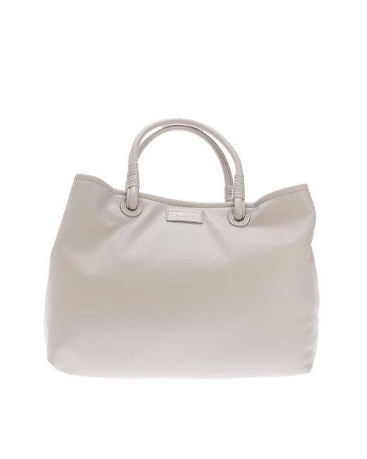 Emporio Armani Gray Shopping Bag
