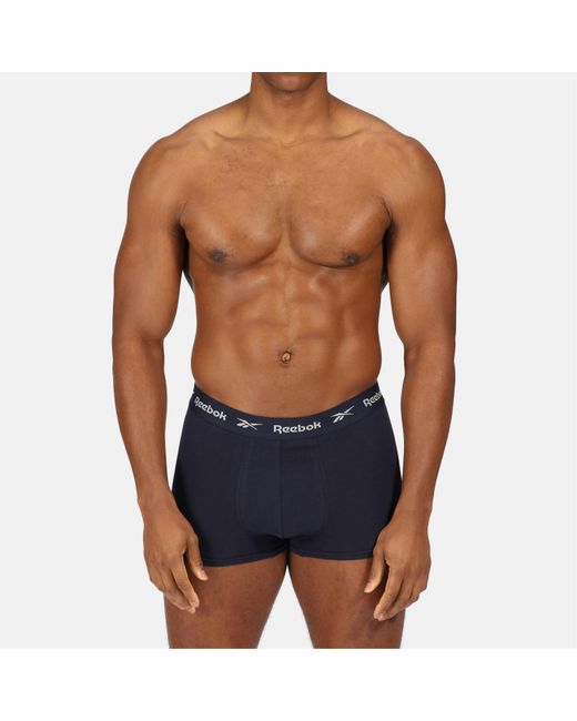 Reebok Blue 5 Pack Trunks for men