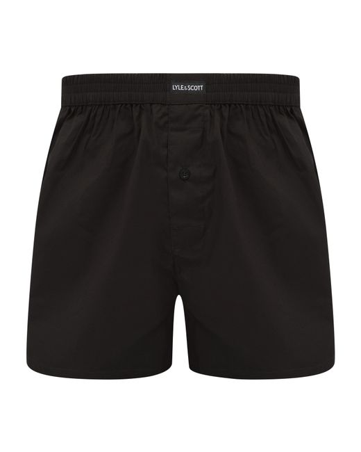 Lyle & Scott Black Woven Boxer Trunk Underwear for men