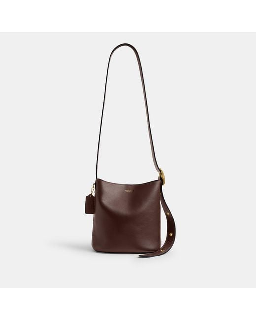 Coach Bleecker Bucket Bag 21 In Brown Lyst Uk