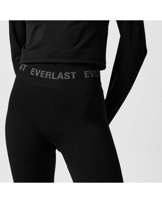 Everlast Black Seamless Logo Yoga Pants