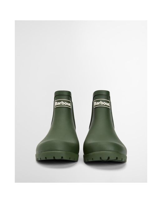 Barbour Green Wilton Chelsea Wellington Boots