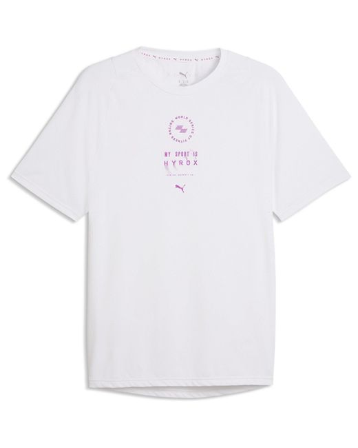 PUMA White Hyrox Dryelite Training T-Shirt for men