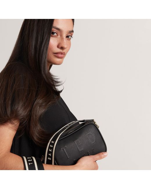 Ted Baker Black Webbing Detail S Crossbody Camera Bag
