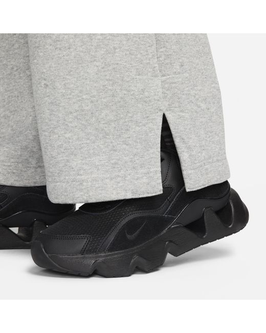 Nike Gray Sportswear Phoenix Fleece High-Waisted Wide-Leg Sweatpants