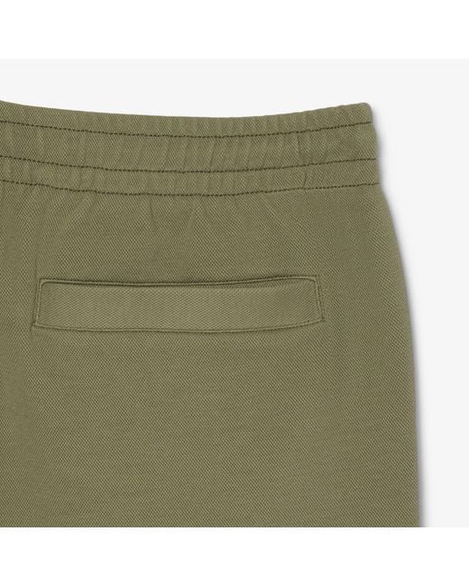 Lacoste Green Regular-Fit Pique Sweatpants for men