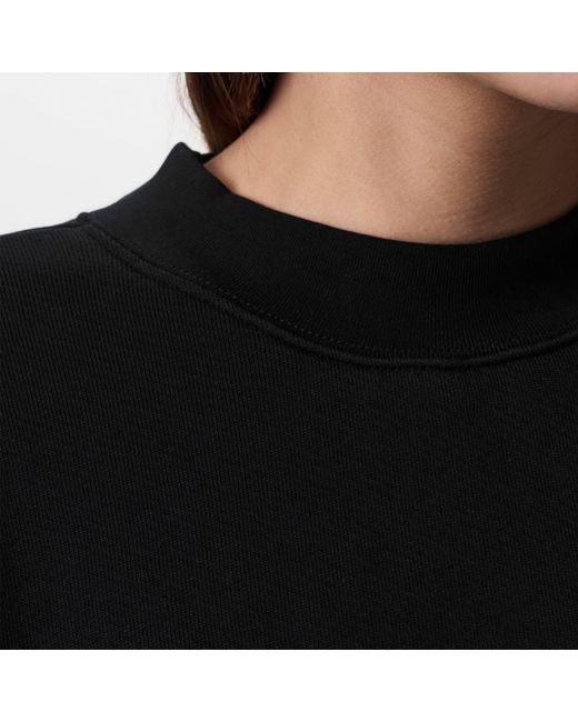 Palm Angels Black Classic Curved Logo Crew-neck Sweater