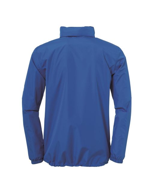 Uhlsport Blue Stream All Weather Water Resistant Concealed Hood Performance Training Jacket for men