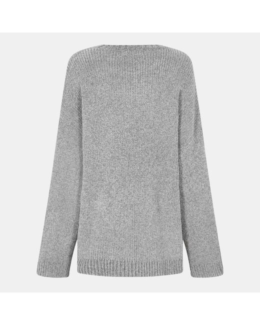 Jack Wills Gray Chenille Crew Neck Jumper