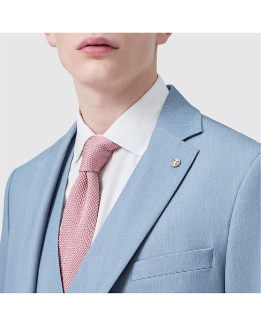 Twisted Tailor Blue Ellroy Slim Fit Jacket for men