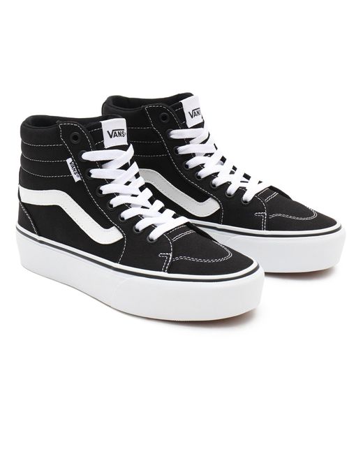 Vans Blue Filmore High Platform Canvas High-Top Trainers