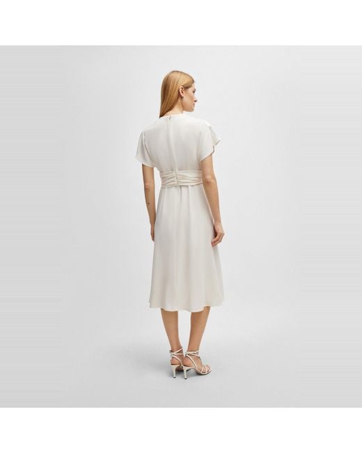 Boss White Debasa2 T-Shirt Dress