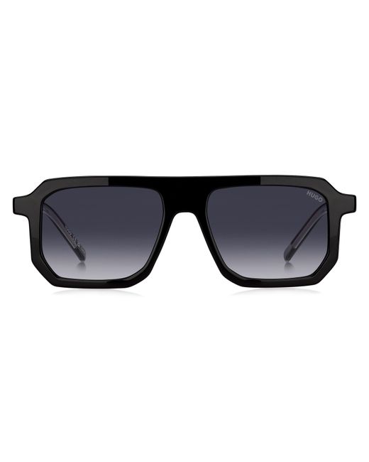 HUGO Black Round Sunglasses for men