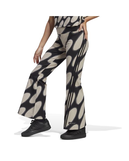 Adidas Black X Marimekko Future Icons Flared Leggings