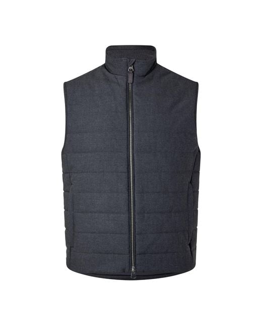 Gant Blue Ins Flnnl Vest Sn64 for men