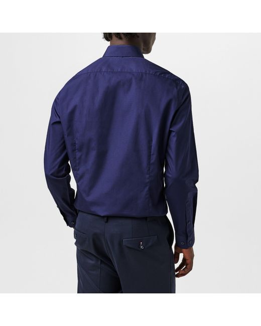 Twisted Tailor Blue Apsley Slim Shirt for men