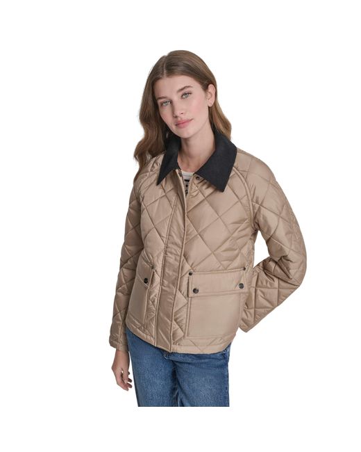 DKNY Blue Quilted Jacket
