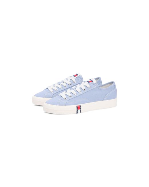 Tommy Hilfiger Blue Canvas Trainers