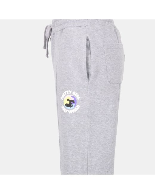 PRETTY BOY UGLY WORLD Gray Open Hem Cotton Joggers