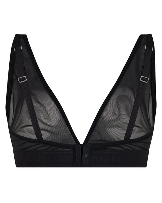 Polo Ralph Lauren Black Mesh Triangle Bralette