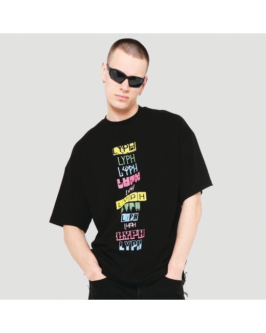 Lyph Black Multi T-Shirt for men