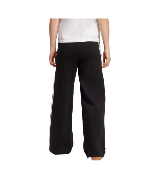 Adidas Black Essentials Wide Leg Fleece Pant