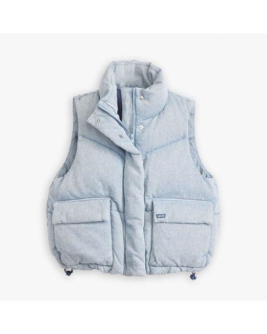 Levi's Blue Levi's Western Bubble Vest Anthracite